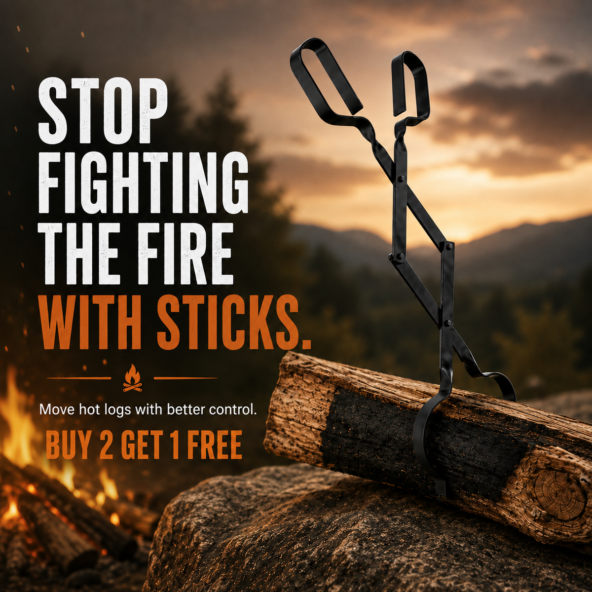 Grizzly Grabber – Move Hot Logs Safely Without Sticks